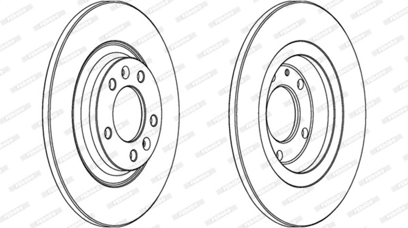 Disc frana puntea spate (DDF1275C FERODO PREMIER) Citroen,PEUGEOT,SAAB