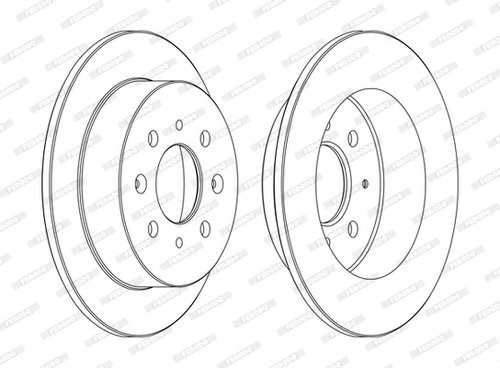 Disc frana puntea spate (DDF1358C FERODO) ACURA,HONDA