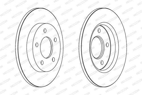 Disc frana puntea spate (DDF1420C FERODO) MAZDA