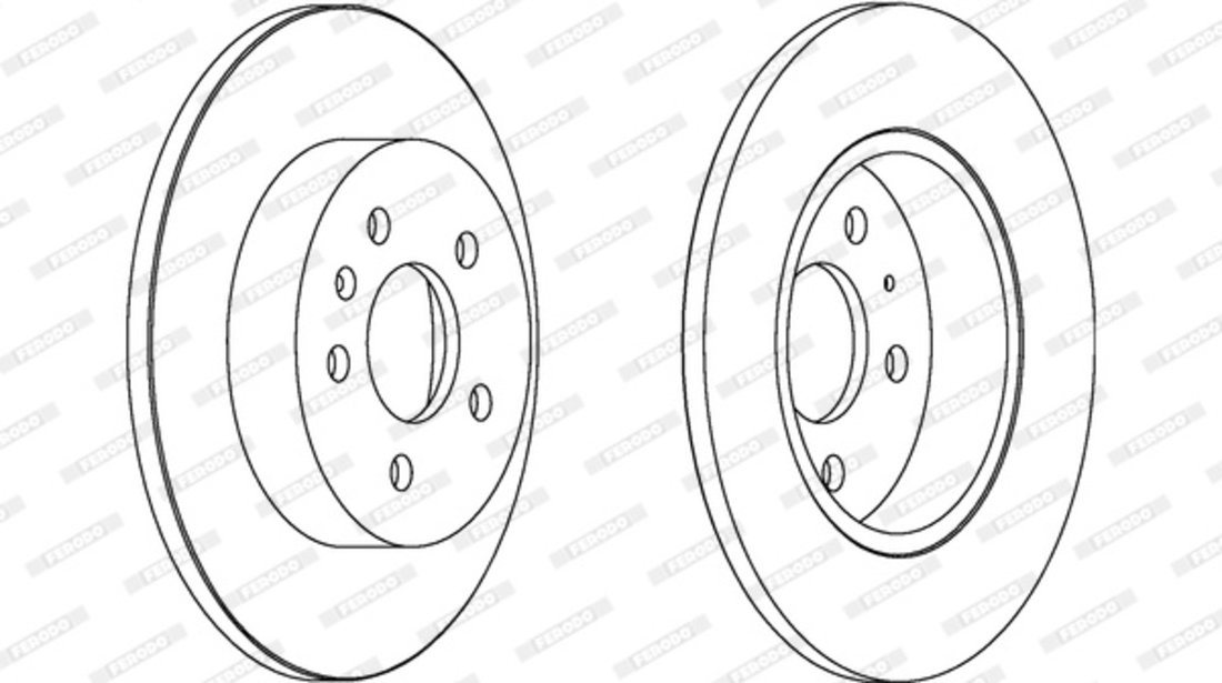 Disc frana puntea spate (DDF1423C FERODO PREMIER) AUDI,SEAT