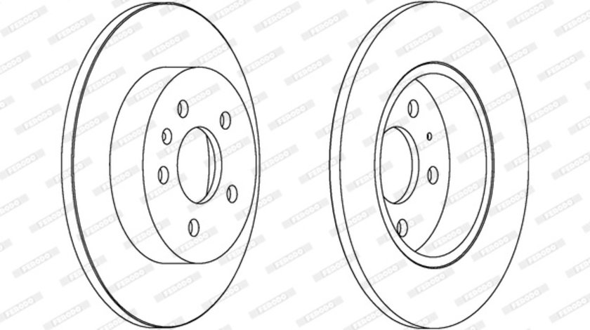 Disc frana puntea spate (DDF1423C FERODO PREMIER) AUDI,SEAT