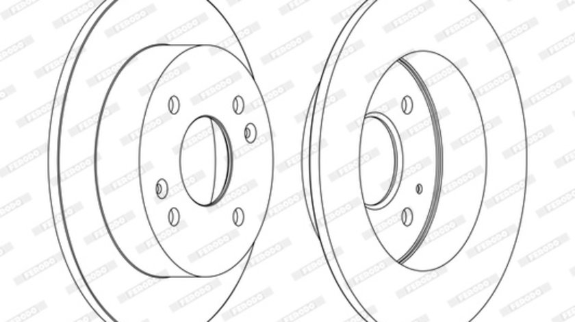 Disc frana puntea spate (DDF1488C FERODO PREMIER) HONDA