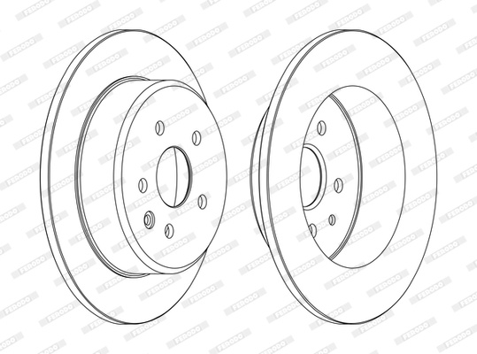 Disc frana puntea spate (DDF1499C FERODO PREMIER) LEXUS,TOYOTA