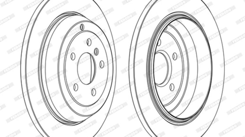 Disc frana puntea spate (DDF1530C FERODO PREMIER) MERCEDES-BENZ