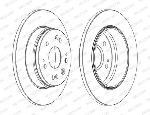Disc frana puntea spate (DDF1540C FERODO PREMIER) HONDA