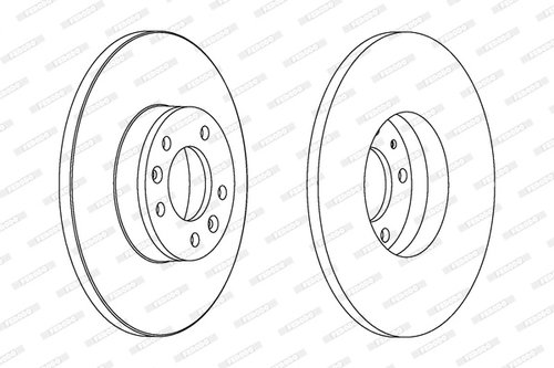 Disc frana puntea spate (DDF1602C FERODO PREMIER) Citroen,FIAT,PEUGEOT,TOYOTA