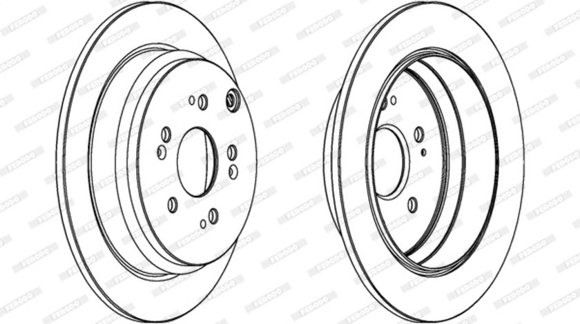 Disc frana puntea spate (DDF1608C FERODO PREMIER) HONDA