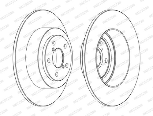 Disc frana puntea spate (DDF1647C FERODO PREMIER) SUBARU