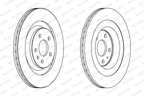 Disc frana puntea spate (DDF1667C FERODO PREMIER) AUDI