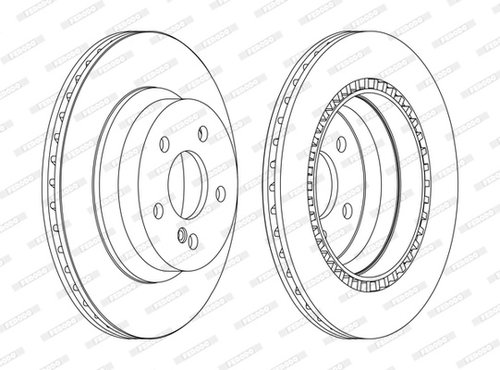 Disc frana puntea spate (DDF1672C FERODO) MERCEDES-BENZ