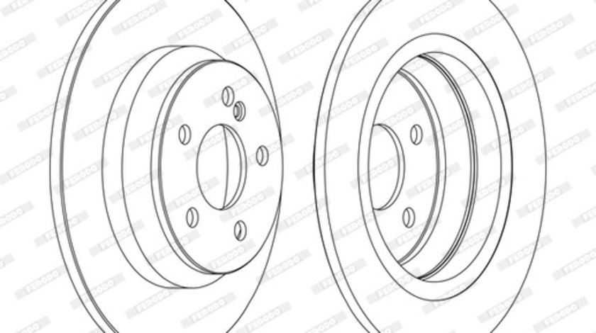 Disc frana puntea spate (DDF1675C FERODO PREMIER) MERCEDES-BENZ