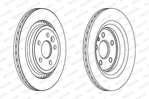 Disc frana puntea spate (DDF1681C FERODO) VOLVO