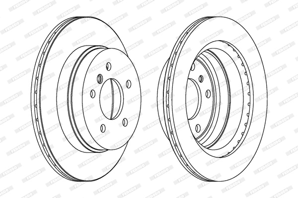 Disc frana puntea spate (DDF1697C FERODO PREMIER) BMW