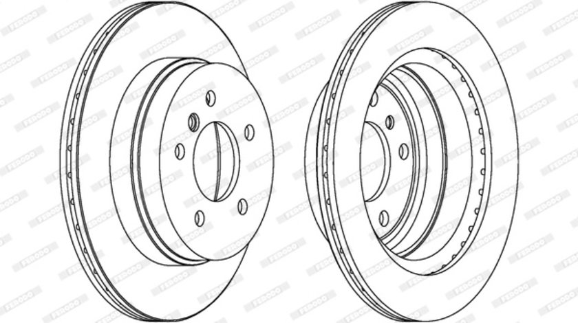 Disc frana puntea spate (DDF1697C FERODO PREMIER) BMW