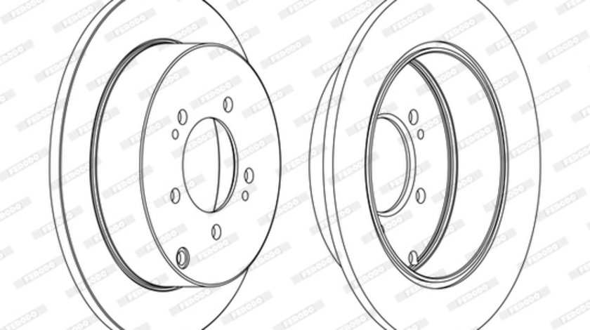 Disc frana puntea spate (DDF1737C FERODO PREMIER) Citroen,LANCIA,MITSUBISHI,PEUGEOT