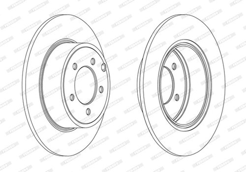Disc frana puntea spate (DDF1763C FERODO PREMIER) CHRYSLER,DODGE,JEEP