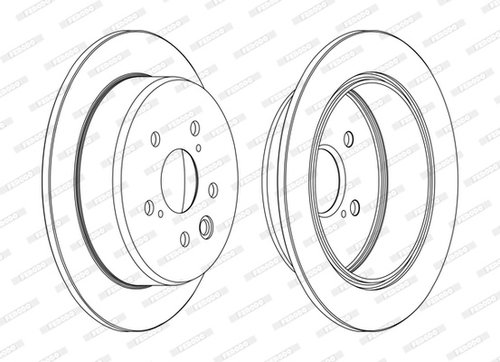 Disc frana puntea spate (DDF1815C FERODO PREMIER) LEXUS,TOYOTA