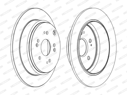 Disc frana puntea spate (DDF1860C FERODO PREMIER) ACURA,HONDA