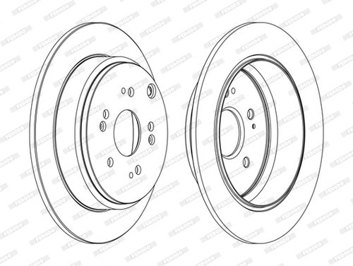 Disc frana puntea spate (DDF1860C FERODO PREMIER) ACURA,HONDA