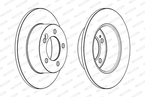 Disc frana puntea spate (DDF1976C FERODO) NISSAN,OPEL,RENAULT,VAUXHALL