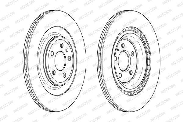 Disc frana puntea spate (DDF1990C FERODO PREMIER) AUDI