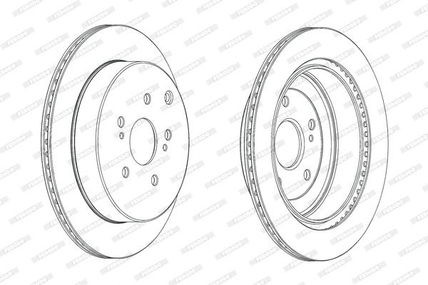 Disc frana puntea spate (DDF2072C FERODO) SUZUKI
