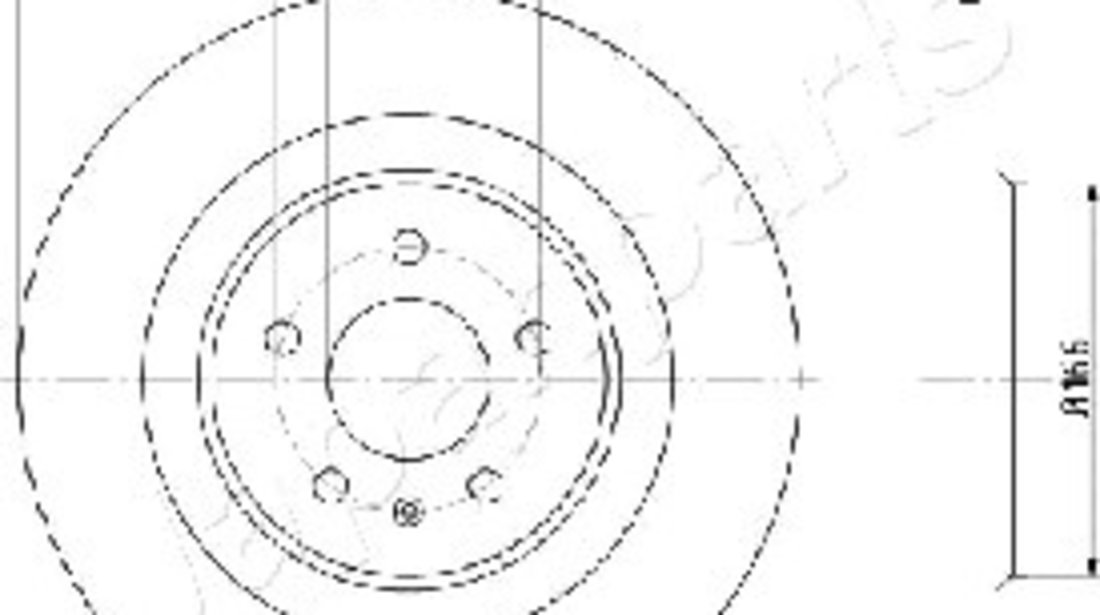 Disc frana puntea spate (DP0910 JAPANPARTS) AUDI