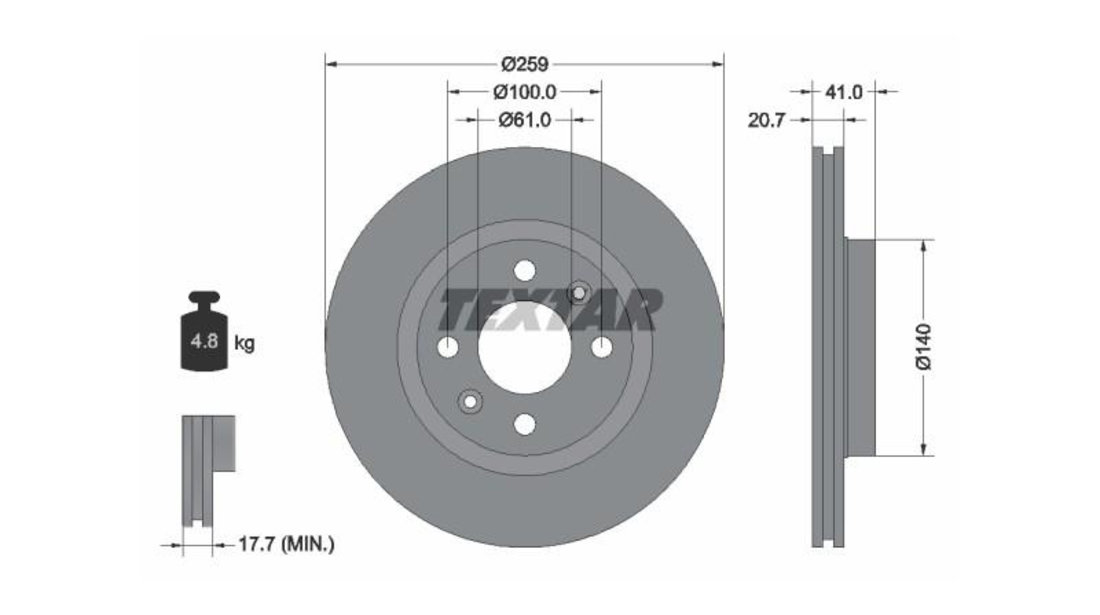 Disc frana Renault 19 Cabriolet (D53_) 1991-1992 #2 09534910