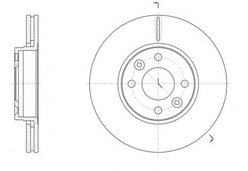 Disc frana RENAULT CAPTUR (2013 - 2016) REMSA 61474.10 piesa NOUA