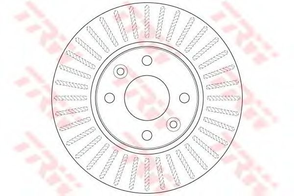 Disc frana RENAULT CAPTUR (2013 - 2016) TRW DF6186 piesa NOUA