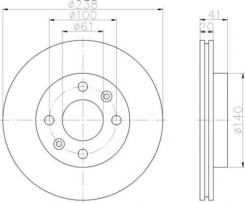 Disc frana RENAULT CLIO I (B/C57, 5/357) (1990 - 1998) TEXTAR 92036203 piesa NOUA