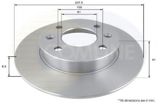 Disc frana RENAULT CLIO I (B/C57, 5/357) (1990 - 1998) COMLINE ADC1515 piesa NOUA