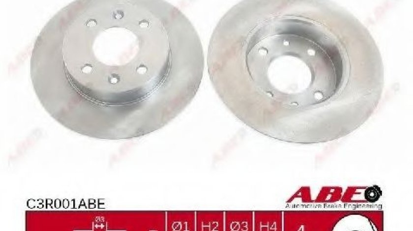 Disc frana RENAULT CLIO I (B/C57, 5/357) (1990 - 1998) ABE C3R001ABE piesa NOUA