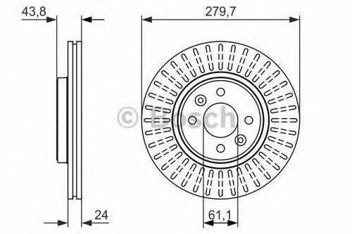 Disc frana RENAULT CLIO II (BB0/1/2, CB0/1/2) (1998 - 2005) BOSCH 0 986 479 885 piesa NOUA