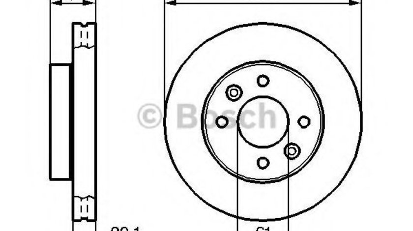 Disc frana RENAULT CLIO II (BB0/1/2, CB0/1/2) (1998 - 2005) BOSCH 0 986 478 276 piesa NOUA