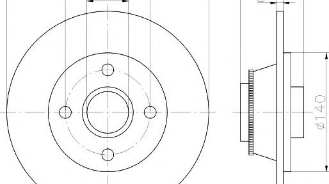 Disc frana RENAULT CLIO II (BB0/1/2, CB0/1/2) (1998 - 2005) TEXTAR 92154003 piesa NOUA