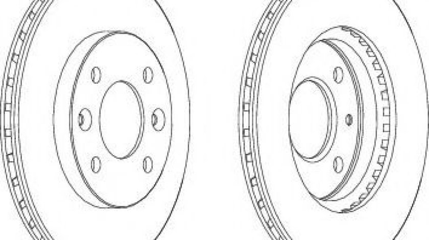 Disc frana RENAULT CLIO II (BB0/1/2, CB0/1/2) (1998 - 2005) FERODO DDF158-1 piesa NOUA