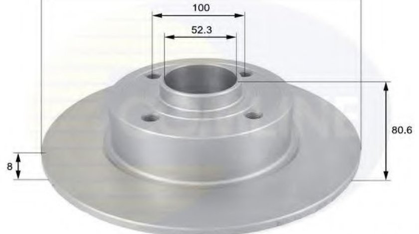 Disc frana RENAULT CLIO III (BR0/1, CR0/1) (2005 - 2012) COMLINE ADC1555 piesa NOUA