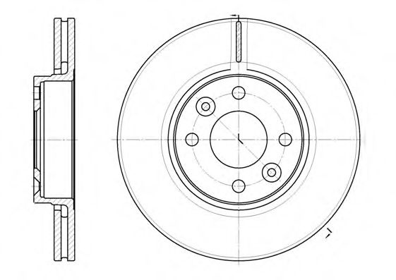 Disc frana RENAULT CLIO III (BR0/1, CR0/1) (2005 - 2012) REMSA 6683.10 piesa NOUA