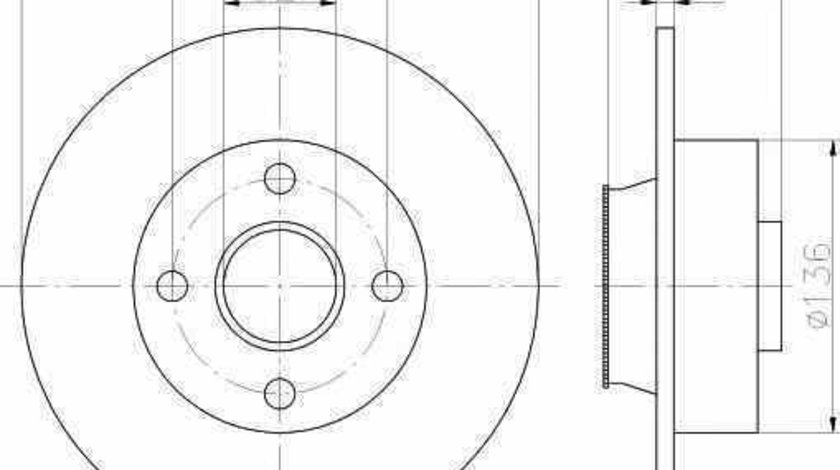 Disc frana RENAULT CLIO III BR0/1 CR0/1 TEXTAR 92154400