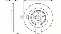 Disc frana RENAULT CLIO IV (2012 - 2016) BOSCH 0 9...