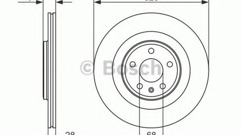 Disc frana RENAULT CLIO IV (2012 - 2016) BOSCH 0 986 479 552 piesa NOUA