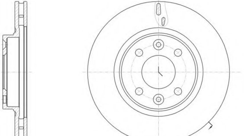 Disc frana RENAULT CLIO IV (2012 - 2016) REMSA 61535.10 piesa NOUA