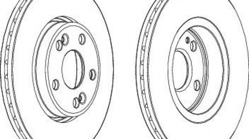 Disc frana RENAULT ESPACE III (JE0) (1996 - 2002) FERODO DDF1123 piesa NOUA