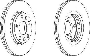 Disc frana RENAULT FLUENCE (L30) (2010 - 2016) FERODO DDF1728 piesa NOUA