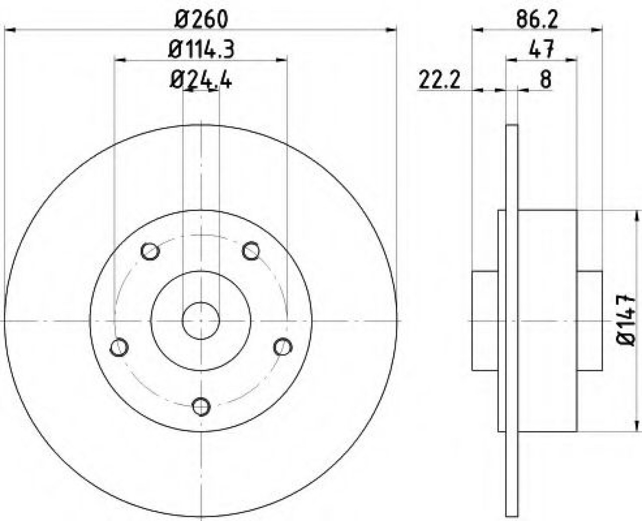 Disc frana RENAULT FLUENCE (L30) (2010 - 2016) TEXTAR 92196003 piesa NOUA