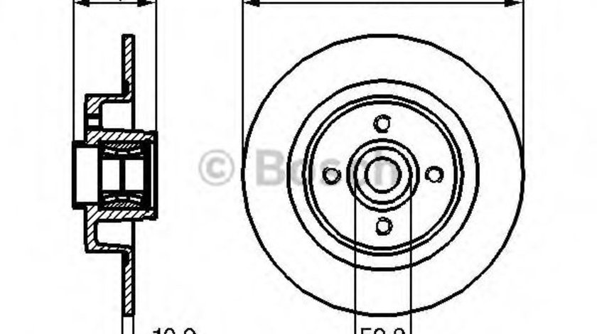 Disc frana RENAULT GRAND SCENIC II (JM0/1) (2004 - 2016) BOSCH 0 986 479 277 piesa NOUA