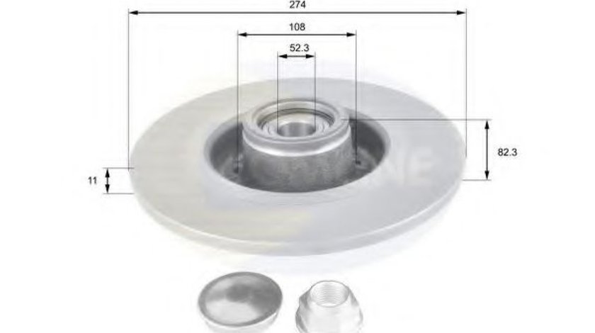 Disc frana RENAULT GRAND SCENIC II (JM0/1) (2004 - 2016) COMLINE ADC1560 piesa NOUA