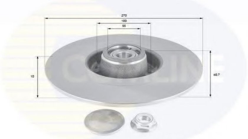 Disc frana RENAULT GRAND SCENIC II (JM0/1) (2004 - 2016) COMLINE ADC3003 piesa NOUA