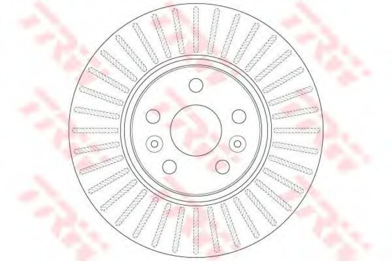 Disc frana RENAULT GRAND SCENIC II (JM0/1) (2004 - 2016) TRW DF6449 piesa NOUA